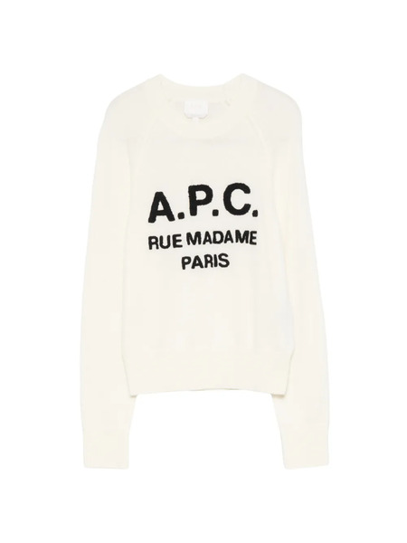  A.p.c. Jersey Alissa Con Logo Estampado - Blanco 
