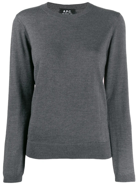  A.p.c. Jersey Con Cuello Redondo - Gris 