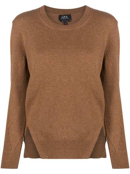  A.p.c. Jersey Con Cuello Redondo - Marrón 