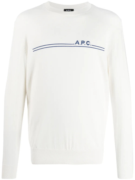  A.p.c. Jersey Con Logo Estampado - Neutro 