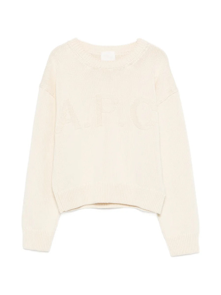  A.p.c. Jersey Con Logo - Neutro 
