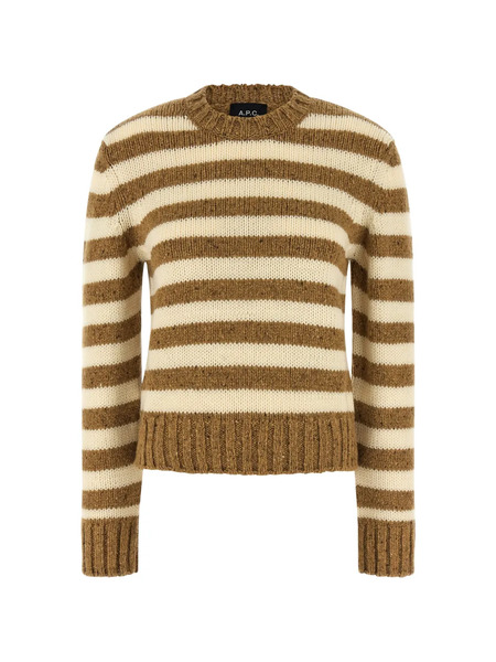  A.p.c. Jersey De Punto A Rayas - Marrón 