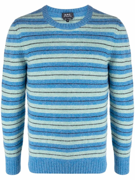  A.p.c. Jersey De Punto Horizontal - Azul 