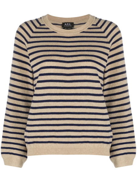  A.p.c. Jersey Lilas A Rayas - Neutro 