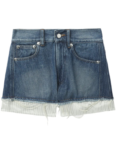 A.p.c. Pantalones Vaqueros Cortos A Capas - Azul 