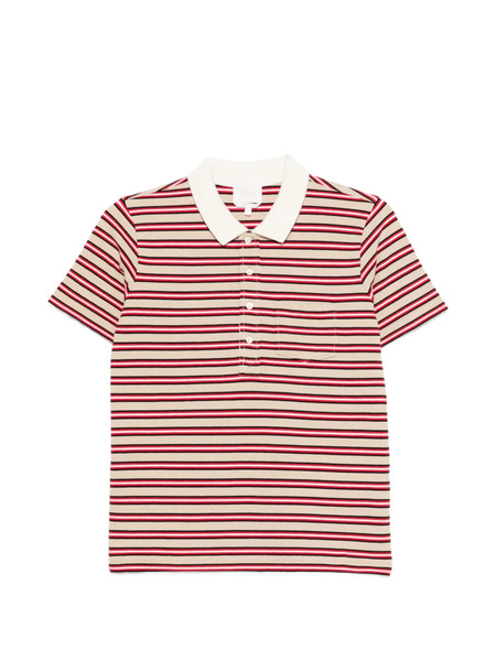  A.p.c. Polo A Rayas Con Cuello - Neutro 