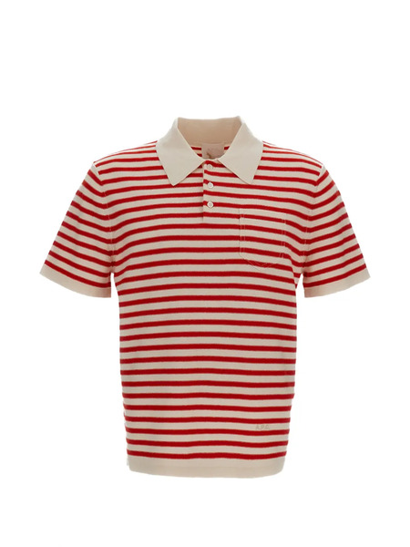  A.p.c. Polo A Rayas - Neutro 