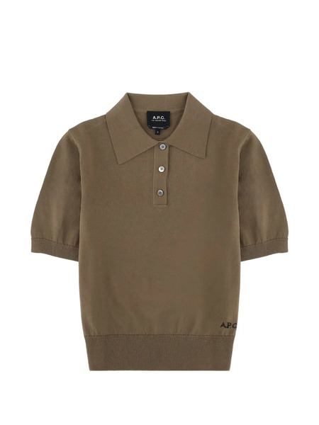  A.p.c. Polo Con Botones - Marrón 
