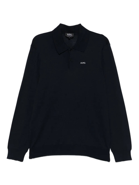  A.p.c. Polo De Manga Larga - Azul 