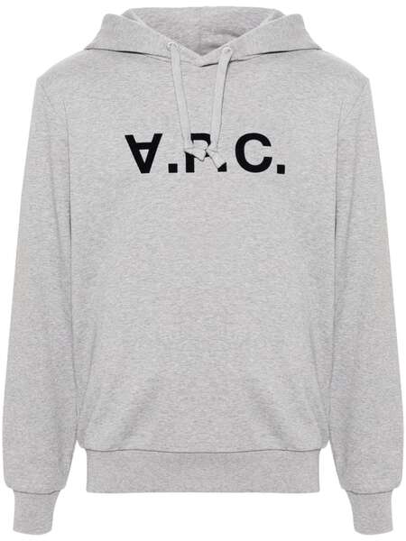  A.p.c. Sudadera Con Capucha Y Logo - Gris 