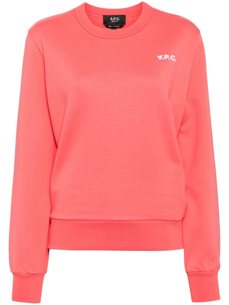  A.p.c. Sudadera Con Logo Estampado - Rosa 