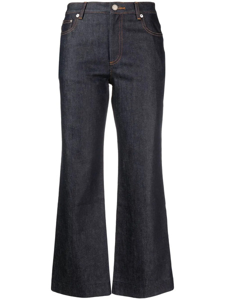  A.p.c. Vaqueros Capri De Talle Medio - Azul 