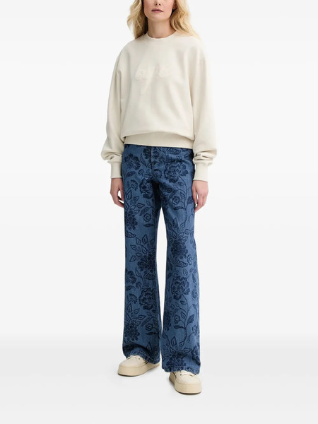  A.p.c. Vaqueros Con Estampado Floral - Azul 