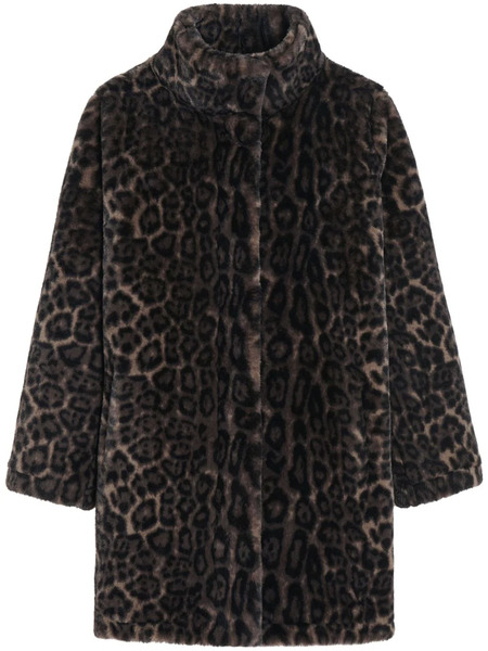  Apparis Abrigo Con Estampado De Leopardo - Marrón 