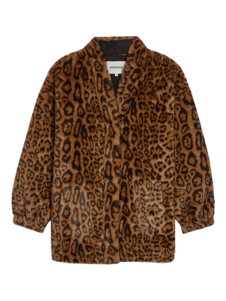  Apparis Abrigo Jane Con Estampado De Leopardo - Marrón 