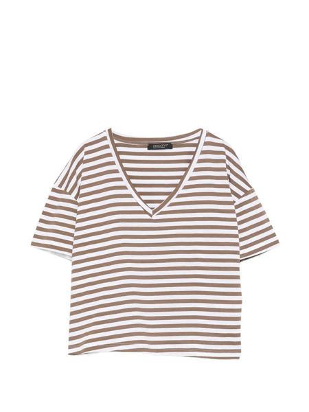  Aragona Camiseta A Rayas - Blanco 
