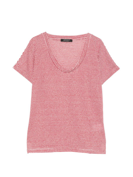  Aragona Camiseta A Rayas - Rojo 
