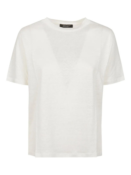  Aragona Camiseta Con Cuello Redondo - Blanco 