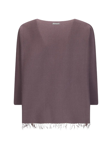  Archivio B Jersey Con Dobladillo Deshilachado - Morado 