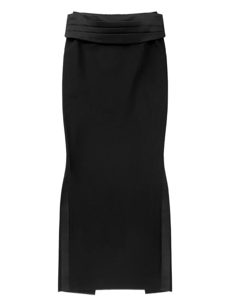  Area Falda Larga Ajustada - Negro 