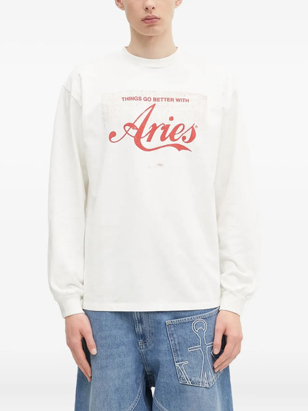  Aries Sudadera Con Logo Estampado - Neutro 