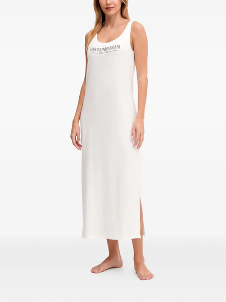  Armani Exchange Camisón Con Logo Estampado - Blanco 