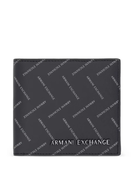 Armani Exchange Cartera Con Logo Estampado - Negro 