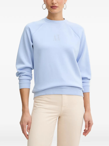  Armani Exchange Jersey Con Logo De Strass - Azul 