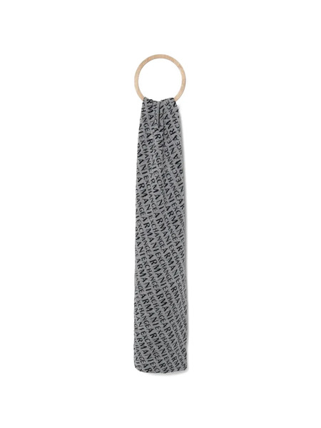  Armani Exchange Logo-pattern Scarf - Gris 