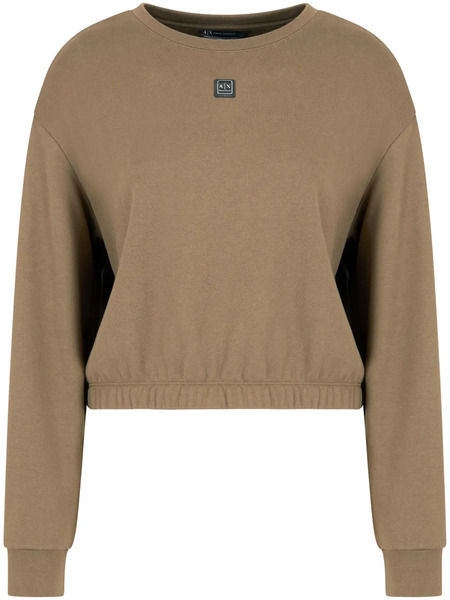  Armani Exchange Sudadera Con Placa Del Logo - Marrón 