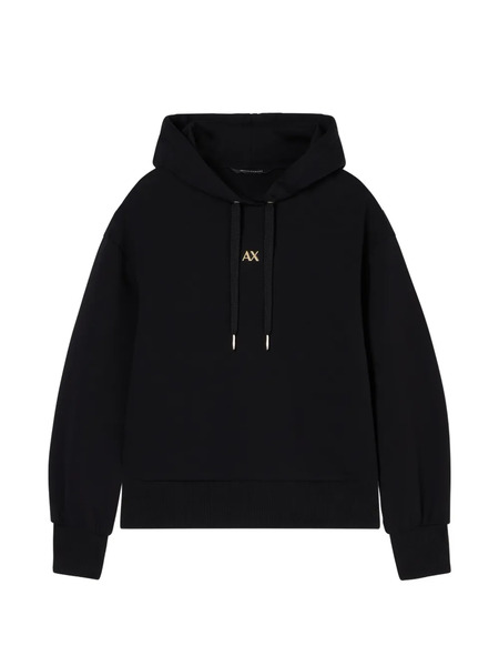  Armani Exchange Sudadera De Algodón Con Capucha - Negro 