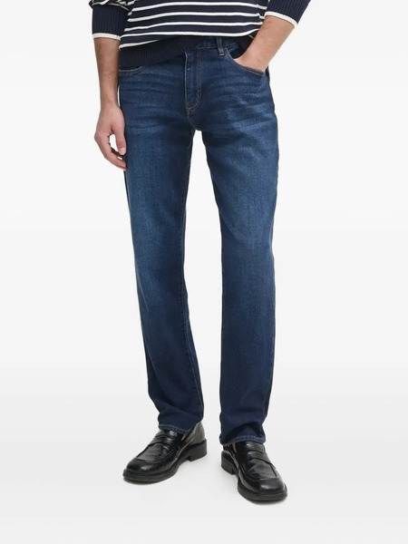  Armani Exchange Vaqueros Con Logo Bordado - Azul 