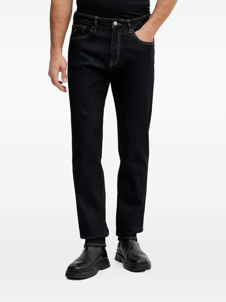  Armani Exchange Vaqueros Con Parche Del Logo - Azul 