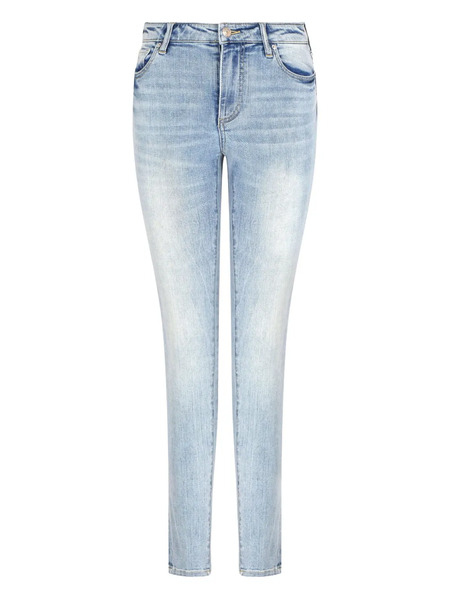  Armani Exchange Vaqueros Skinny Con Efecto Lavado - Azul 