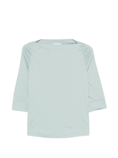  Arovescio Camiseta Con Cuello Barco - Azul 