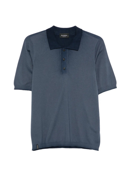  Arovescio Polo Con Botones - Azul 