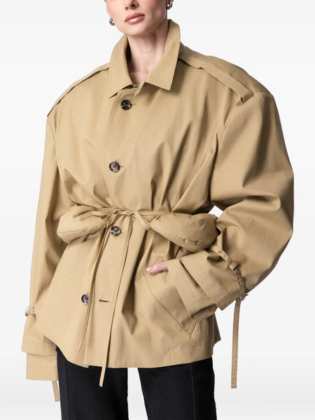  Article Ten Gabardina Con Cinturón - Neutro 