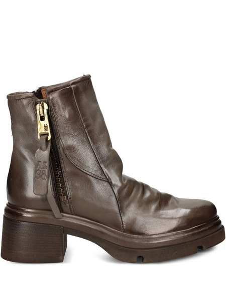  A.s.98 Botas Con Cremallera - Marrón 