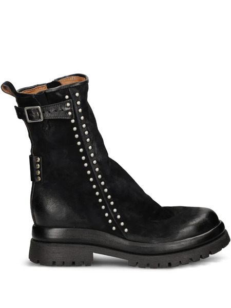  A.s.98 Botas Con Hebilla Y Apliques - Negro 