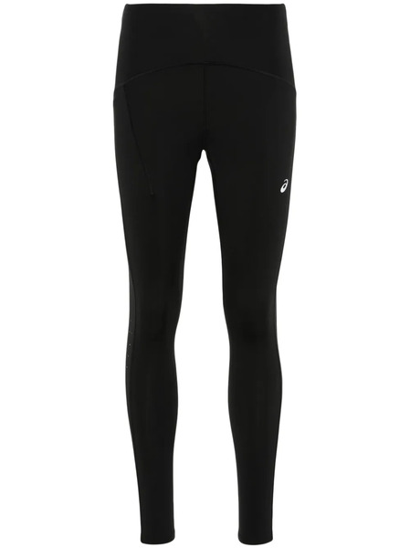 Asics Leggins Road Con Logo Estampado - Negro 