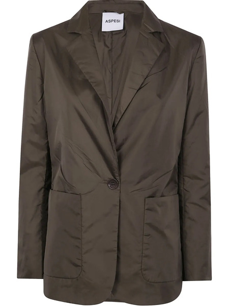  Aspesi Blazer Con Solapas De Pico - Verde 