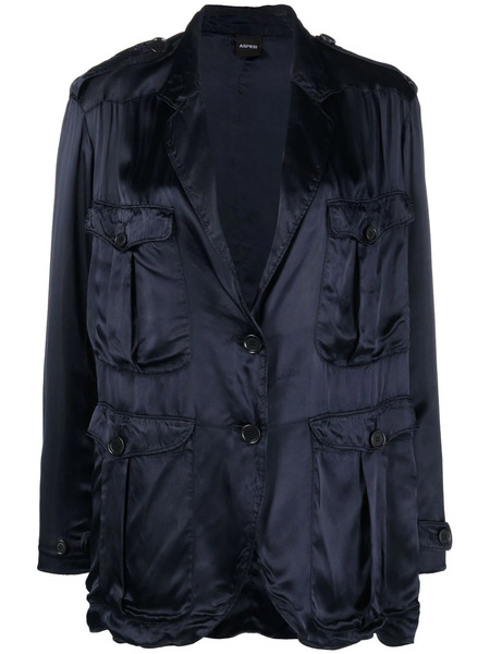  Aspesi Blazer De Vestir Con Botones - Azul 