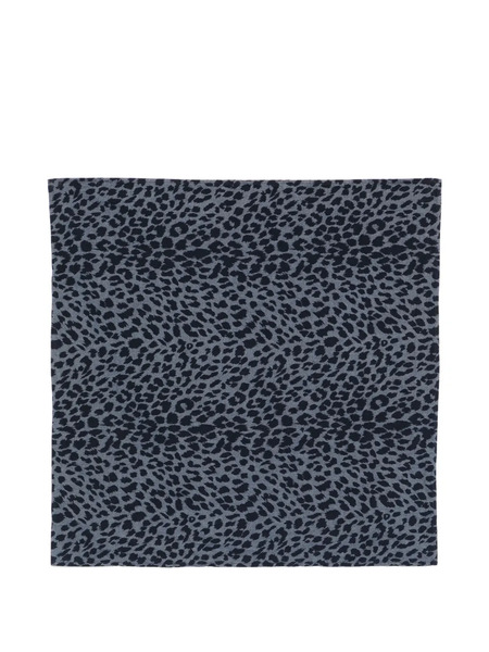 Aspesi Bufanda Con Motivo De Leopardo - Azul 