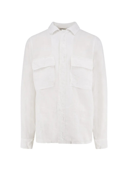  Aspesi Camisa Con Bolsillo De Solapa - Blanco 