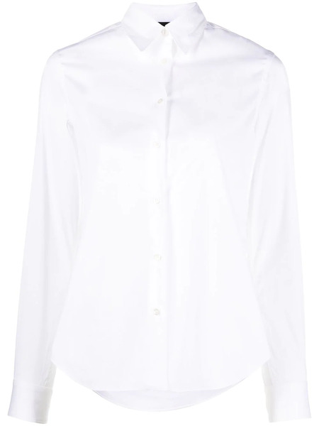  Aspesi Camisa Con Dobladillo Redondeado - Blanco 