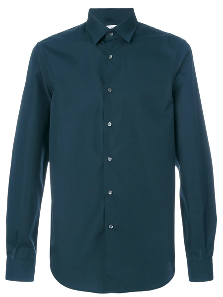  Aspesi Camisa Con Puños Fruncidos - Azul 