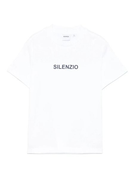  Aspesi Camiseta Con Logo Estampado - Blanco 