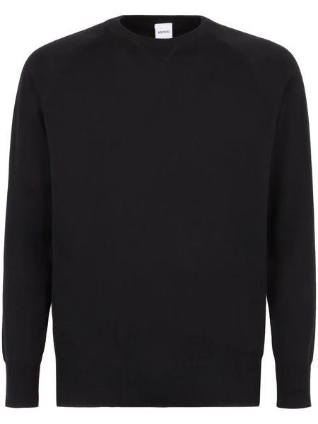  Aspesi Sudadera Con Cuello Redondo - Negro 