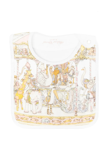  Atelier Choux Babero Estampado - Blanco 