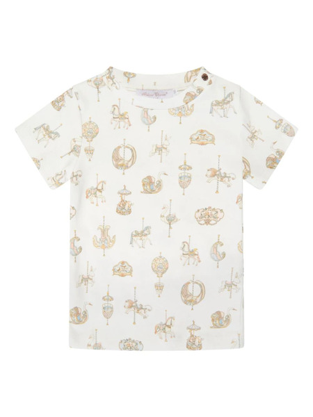 Atelier Choux Camiseta Carousel - Blanco 